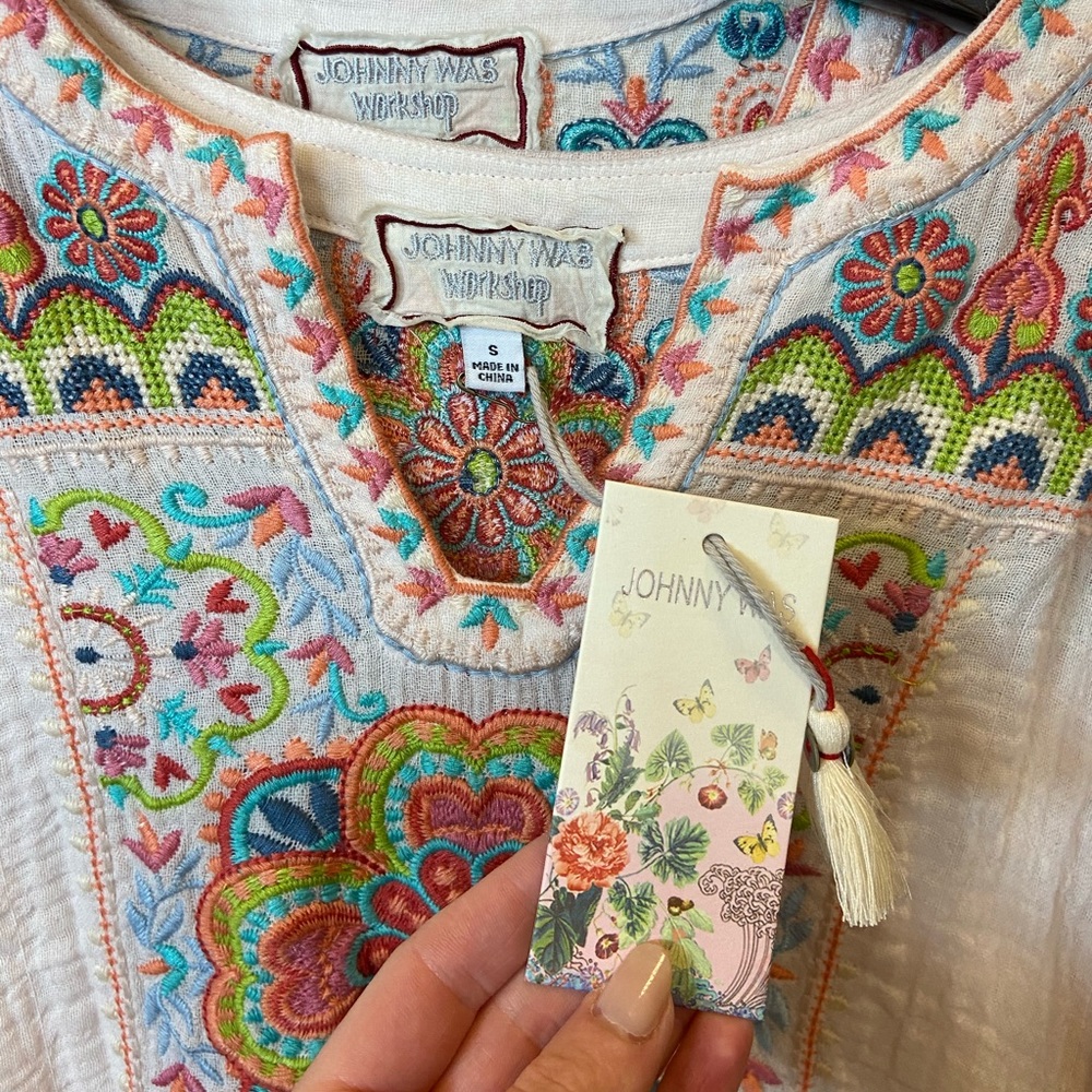 Johnny Was Tamia Boho Drape Top - Picture 6 of 6